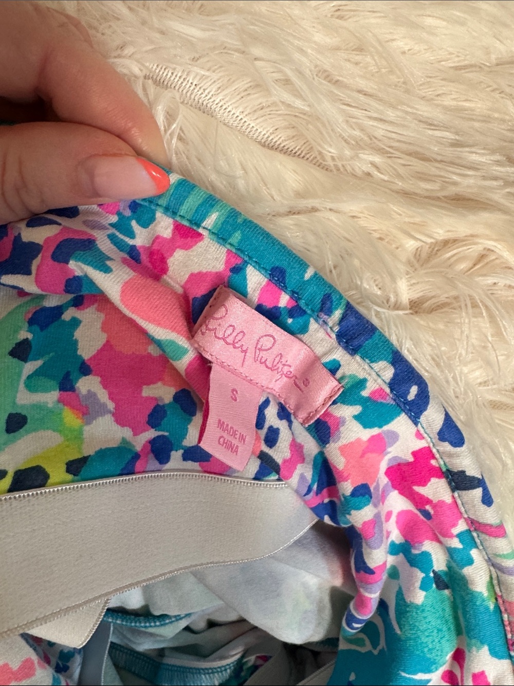 Lilly Pulitzer Strapless Midi Dress in Teal, Blue, Pink & Green - Picture 2 of 3